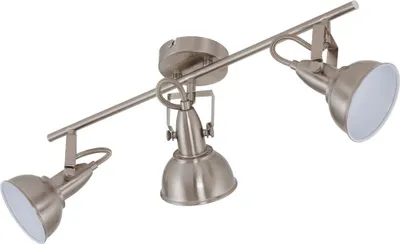 Produktbild von Deckenlampe 3 dreh-und schwenkbaren Spots Vintage 40 W 3xE14 weiß Briloner