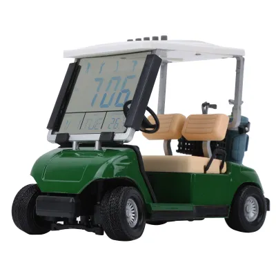 Produktbild von Golf Perpetual Calendar Cart, Mini Golf Cart, Golf Gift, Golf Perpetual Calendar Club Car, Miniature Golf Cart Clock, Golf Club Car Clock