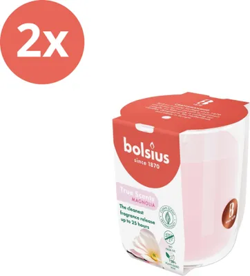 Produktbild von Bolsius - True Scents - Duftglas - 80/73 - Magnolie - Vorteilspack - 2 Stücke