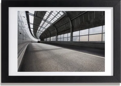 Produktbild von Bild 30x20 MDF-Rahmen, Wandkunst Der Straßentunnel