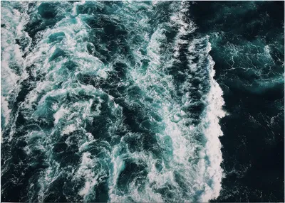 Produktbild von Leinwandbild Maritim 50 x 70 cm - Wandbild Wasser Blau Weiß - Keilrahmen Natur Wellen Wohnzimmerdeko Wanddeko Wandgemälde