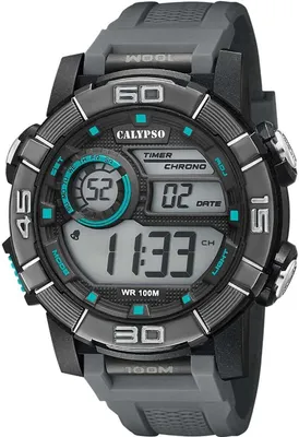 Produktbild von Calypso Herren Digital Uhr Sport Kunststoff Armbanduhr grau UK5818/1