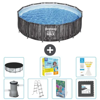 Produktbild von Bestway Steel Pro MAX Rund - 427x107 cm - 6-teilig S607