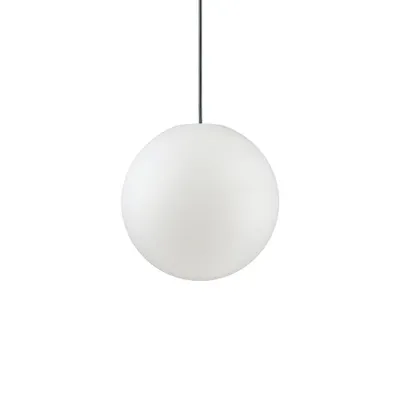 Zdjęcie produktu dla Ideal Lux 135991 Kula wisząca do oświetlenia zewnętrznego Sole Ø 30 cm biała kula ogrodowa