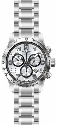 Obrázok produktu pre Invicta Jason Taylor 51259 Pánske hodinky - Quartzový strojček - Nerezová oceľ so strieborným ciferníkom - 48 mm