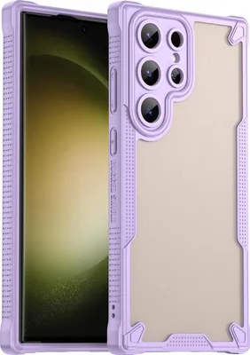 Obrázok produktu pre Puzdro pre Samsung Galaxy S23 Ultra - Zadný kryt Phonesta Shockproof Armor Polopriehľadné - Fialová