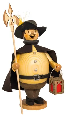 Räuchermann Max als Nachtwächter, Holz, 16 cm
