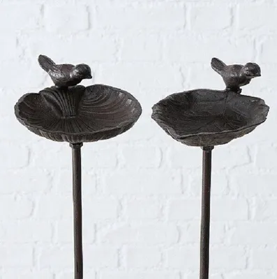 Produktbild von Vogeltränke /-bad Karla Gusseisen H.98 cm Matt braun