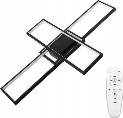 Zdjęcie produktu dla Lampa Sufitowa LED Żyrandol 92W CCT ARTESIA Czarny + Pilot Sterujący