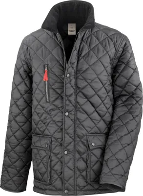 Image de Result Urban - Veste matelassée pour homme "Cheltenham" RW9895 (XS) (Noir)