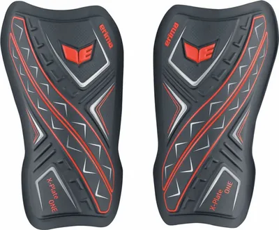 Produktbild von Erima X-Plate One Schienbeinschoner cool grey / fiery coral Gr. XL