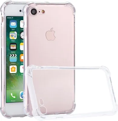 Produktbild von Mobigear Cushion Durchsichtig iPhone 7 Hülle Flexibles TPU Backcover Stoßfest - Transparent