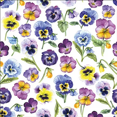 Immagine prodotto di Tovaglioli 33x33 cm - Pansy all over