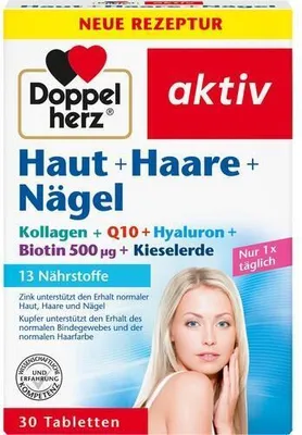 Produktbild von DOPPELHERZ Haut+Haare+Nägel Tabletten