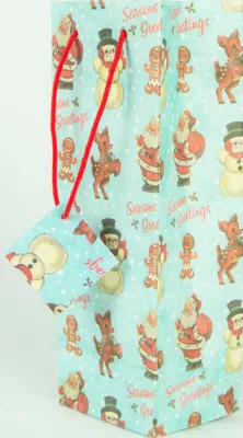 Produktbild von Sass & Belle Flaschen Geschenktasche Geschenktüte nostalgische Weihnachten