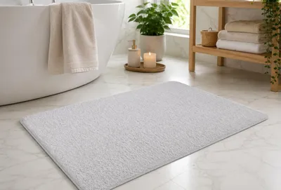Produktbild von Kleine Wolke Badteppich WILNA – Silbergrau – 60 x 90 cm