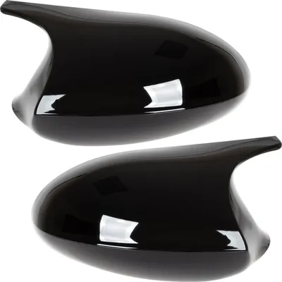 Image de Boîtier de rétroviseur NOIR BRILLANT GAUCHE + DROIT Boîtier complet pour BMW Série 1 E81