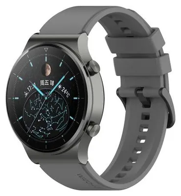 Image de Bracelet en silicone de 22 mm pour Huawei Watch GT 2 Pro Sport - bracelet rouge avec boucle noire