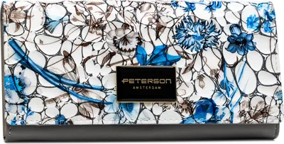 Produktbild von Peterson Portemonnaie aus Leder für Frauen Atamu Blau One size