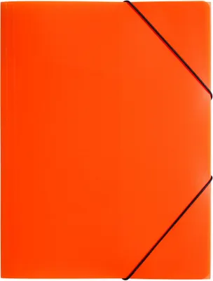 Produktbild von Gummizugmappe A4 PP transluzent orange Packung mit 12 Stück