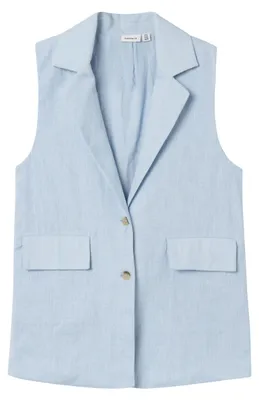 Immagine prodotto di NAME IT, gilet da ragazza, modello Nkffalinnen, colore blu chambray, taglia 122/128