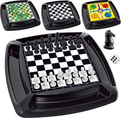Produktbild von Set mit 4 klassischen Brettspielen / Woopie