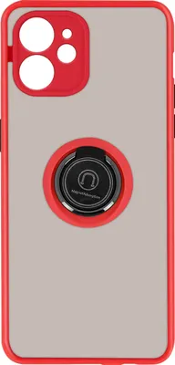 Produktbild von Avizar, Schutzhülle iPhone 11 Stoßfest mit Magnetring Modernes Design, Rot