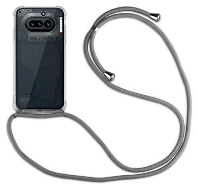 Produktbild von Handykette für Nothing Phone (4A) Handyhülle mit Band Hülle Kordel in Grau