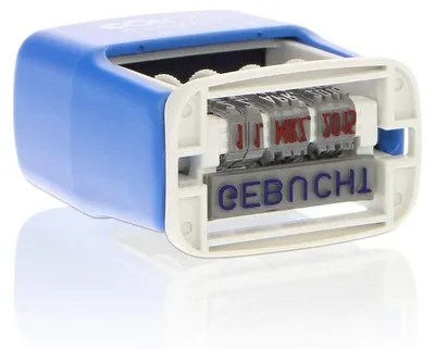 Produktbild von Colop MiniDater 5 x 25 mm rot/blau 14 x 6 x 3 cm