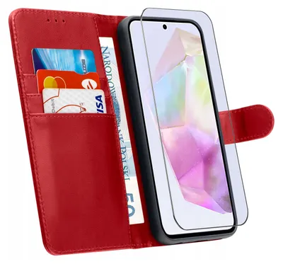 Obrázok produktu pre ETUI pre Samsung A56 5G | KOŽENÝ BOOK PORTFOLE TOKRA CLASSIC + SKLO