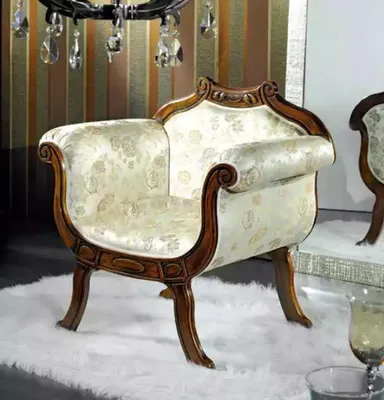 Produktbild von Klassischer Luxus Einsitzer Polster Sitz Textilmöbel Designer Sessel