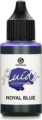 Zdjęcie produktu dla Octopus Fluids Alcohol Ink ROYAL BLUE, atrament alkoholowy do fluid artu i żywicy, niebieski
