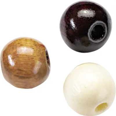 Produktbild von Holzperlen 10mm VE=5x50 Stück braun
