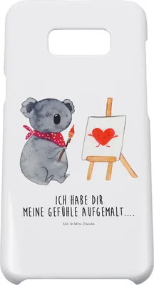 Produktbild von Mr. & Mrs. Panda Samsung Galaxy S8 plus Handyhülle  Koala Künstler - Weiß - Geschenk, Cover, Liebe, Handy, Zeichnen, Case, Hülle, Gefühle, Liebesgeschenk