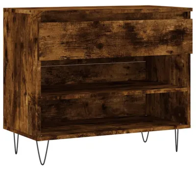 Obrázok produktu pre vidaXL Stojan na topánky smoke oak 70x36x60 cm odvodený výrobok z dreva