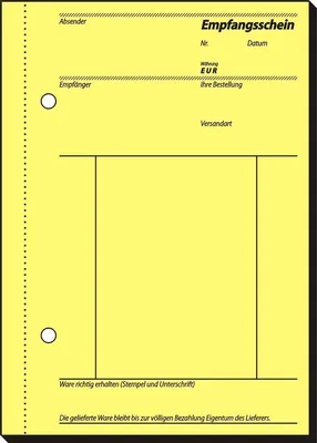 Produktbild von Formularbuch Lieferschein A6 selbstdurchschreibend VE=10x2x40 Blatt