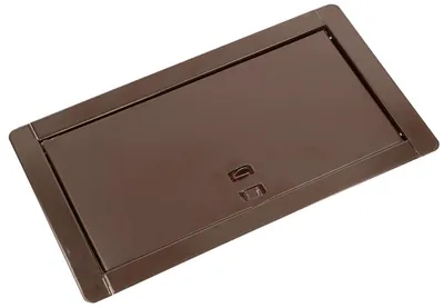 Obrázok produktu pre Dvierka komína, hnedé, 13 x 26 cm, vyrobené z pozinkovanej ocele