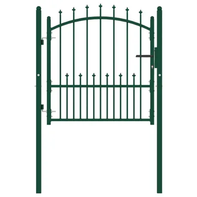 Immagine prodotto di vidaXL Cancello di recinzione con punte in acciaio 100x100 cm Verde