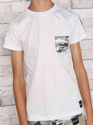 Produktbild von BEZLIT Jungen T-Shirt in vielen Farben Weiß-Grau-Camouflage 116/122