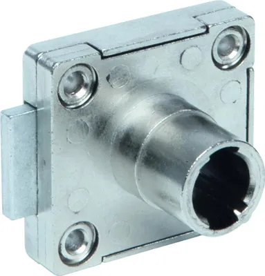 Immagine prodotto di 8504.20002 Serratura a catenaccio 20 mm, senza chiave con rosone 7411 senza inserto per serratura