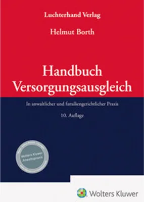 Obrázek produktu pro Handbuch Versorgungsausgleich