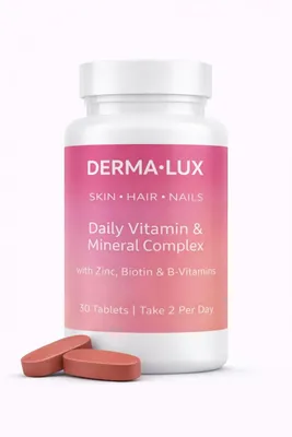 Immagine prodotto di DERMA LUX Pelle • Capelli • Unghie – 30 compresse – Complesso vitaminico quotidiano di bellezza