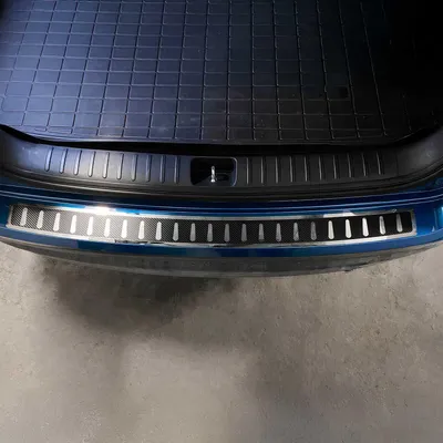 Zdjęcie produktu dla Zderzak ochronny do Hyundai Tucson 2018-2020 chromowane folie z włókna węglowego