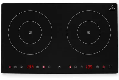 Obrázok produktu pre Hendi Kitchen Line, Čierna, Na pracovnú dosku, 60 cm, Indukčná varná doska so zónami, Sklokeramická, 2 zone(s)