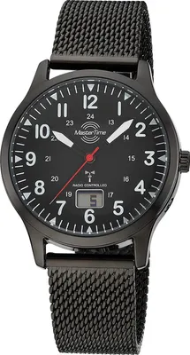 Master Time MTGA-10960-22M Herren-Funkuhr Super Power Aviation Schwarz 1