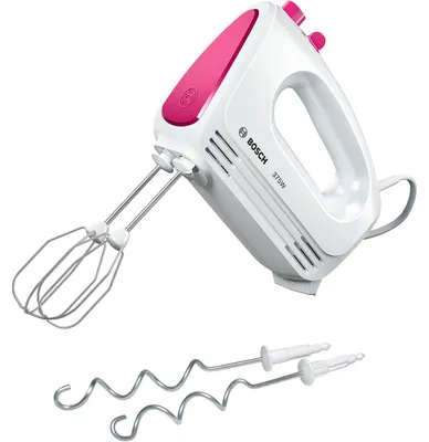 Obrázok produktu pre Bosch MFQ2210P, Ručný mixér, Ružová, Biela, 375 W, 200 mm, 73 mm, 153 mm