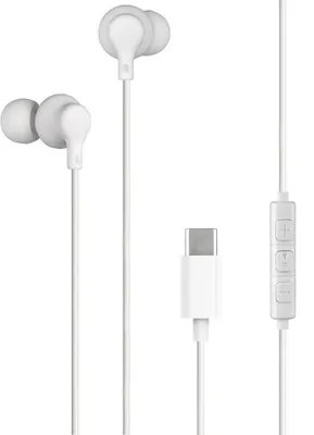 Image de Ecouteurs USB C Télécommande/Micro Intra-auriculaire Blanc Bigben