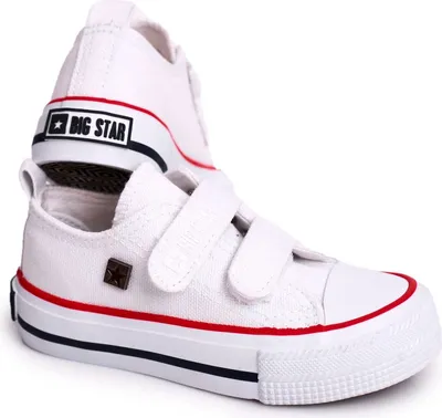 Zdjęcie produktu dla Dziecięce Trampki Na Rzepy BIG STAR HH374199 Białe 18