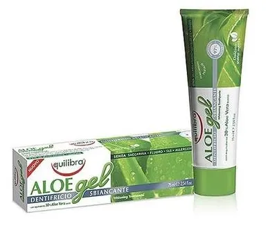 Obrázok produktu pre Equilibra, Pasta do zębów, wybielająca, żel aloesowy, 75 ml