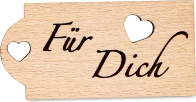 Produktbild von Anhänger Rechteckig Für Dich